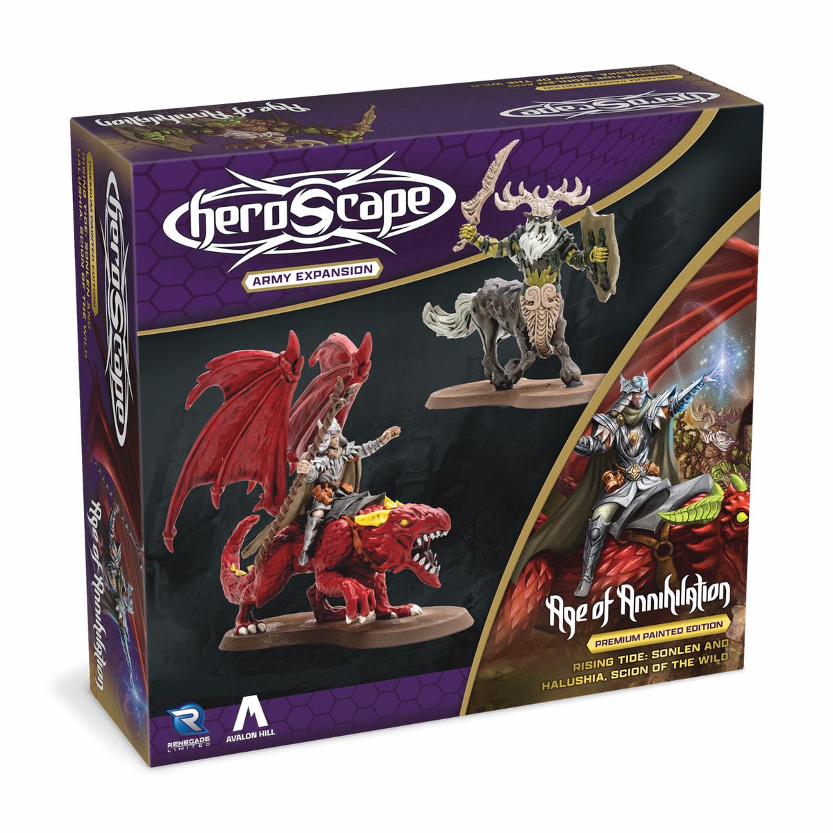 Heroscape: Rising Tide  Sonlen and Halushia, Scion of the Wild Army Expansion