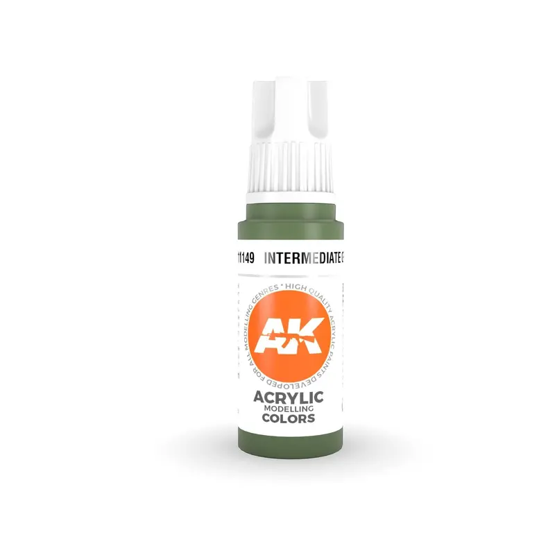 AK Interactive 3Gen Acrylics – Intermediate Green 17ml