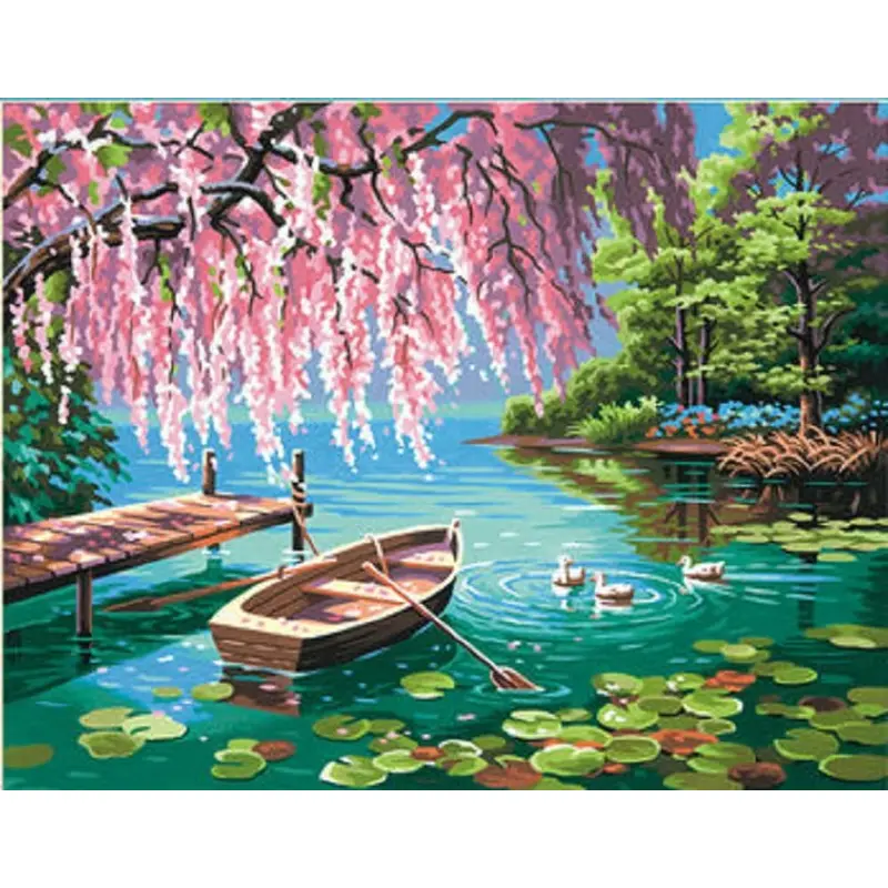 Paint Works Paint By Number Kit 14″X11″-Willow Spring Beauty -91491