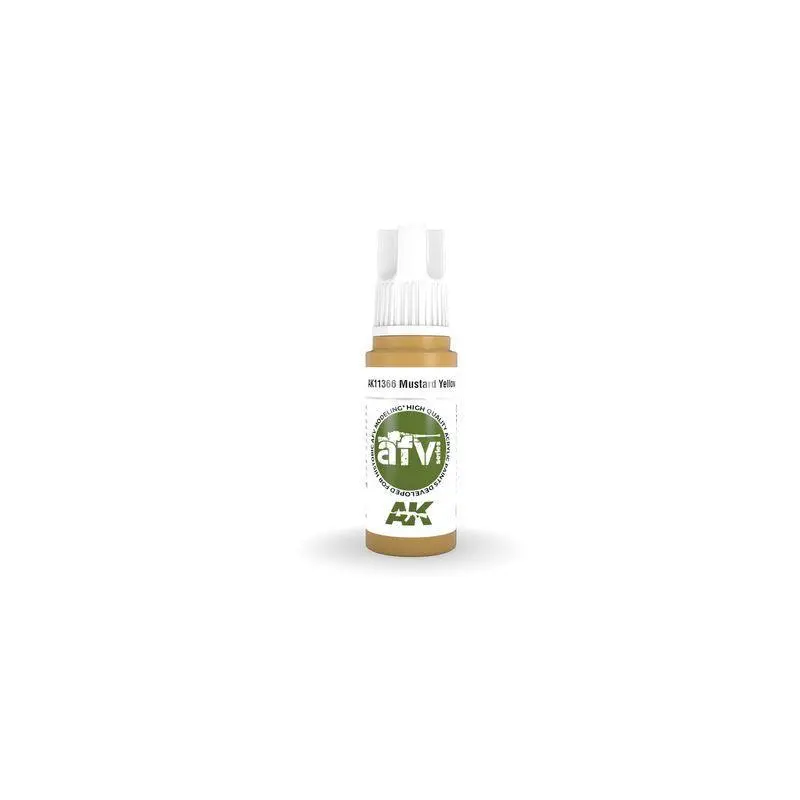 AK Interactive 3rd Gen Acrylic MUSTARD YELLOW