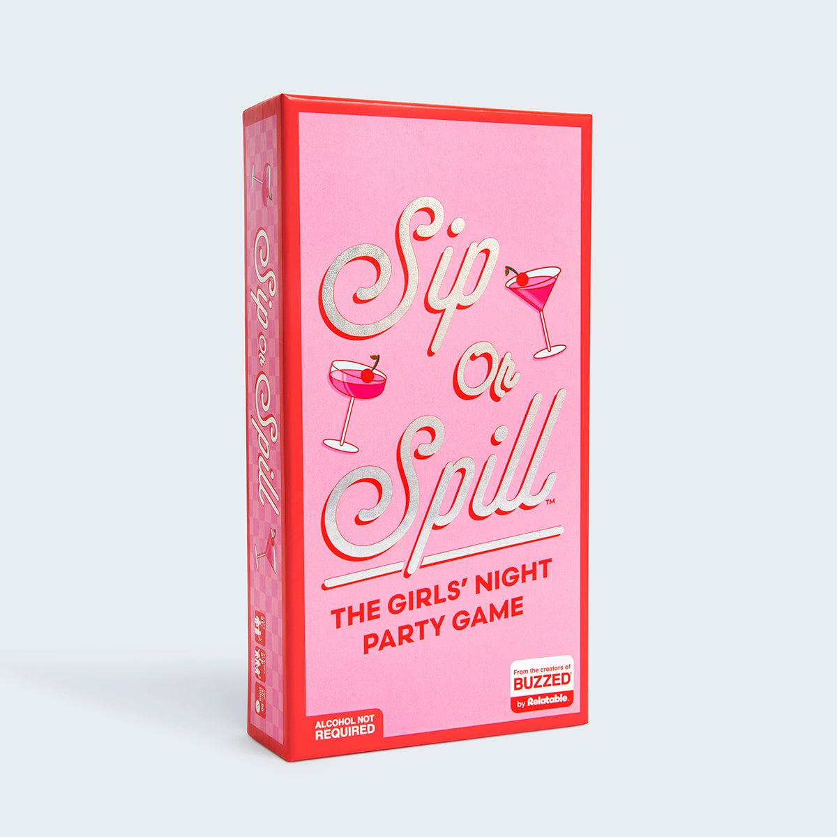 Sip or Spill The Girl’s Night Drinking Game by Relatable Bachelorette Party Game