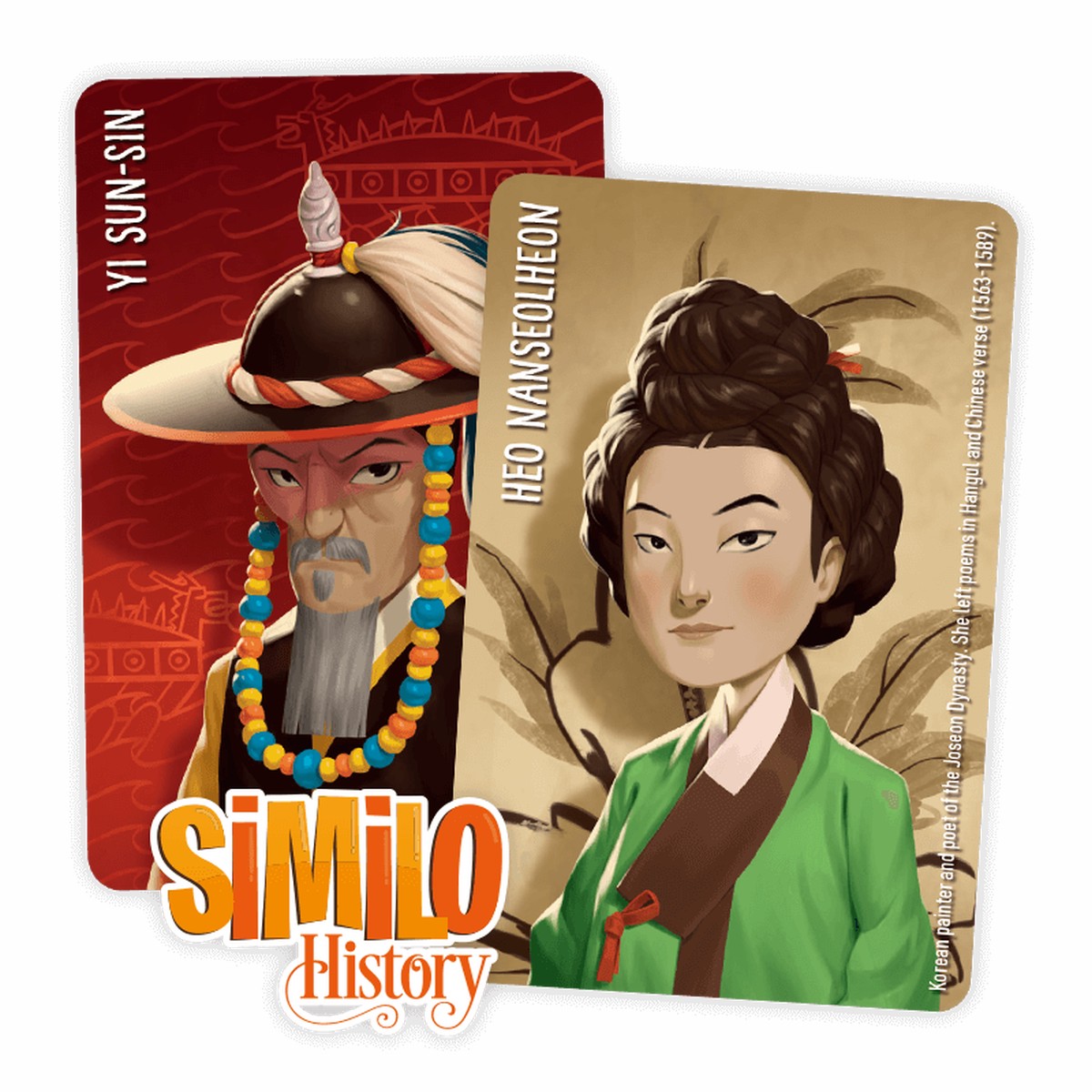 Similo: History Korean Promo Cards (Heo Nanseolheon & Yi Sun-Sin)