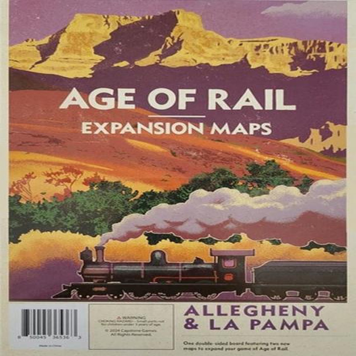Age of Rail: Allegheny & La Pampa – Expansion Map