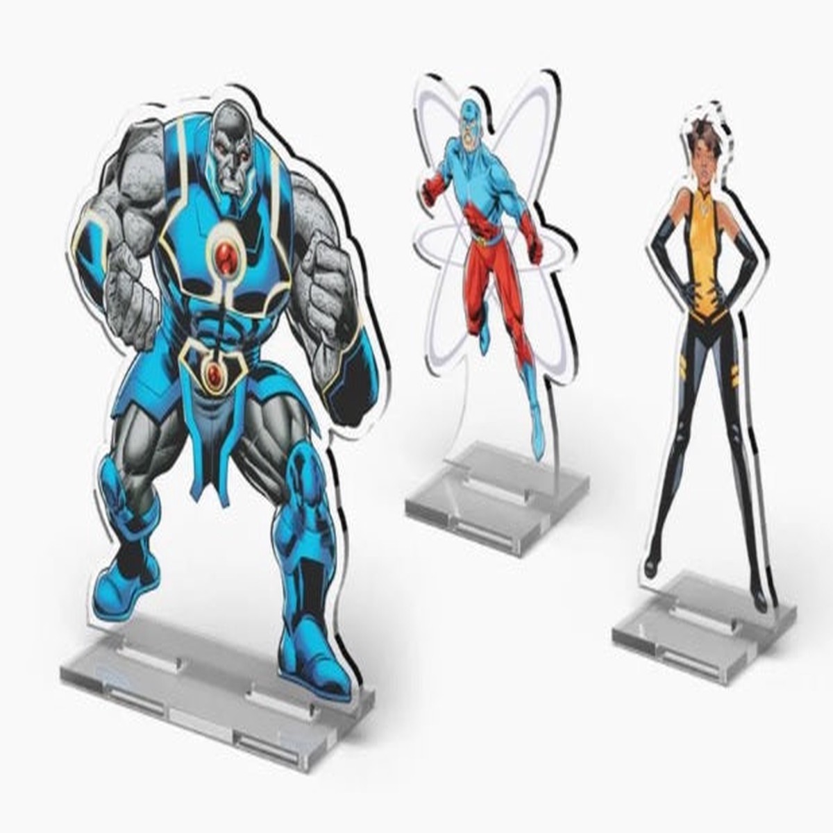 DC Comics DBG: 2DZ Acrylic Standees – Pack 4 – Oversized Darkseid, The Atom, Vixen