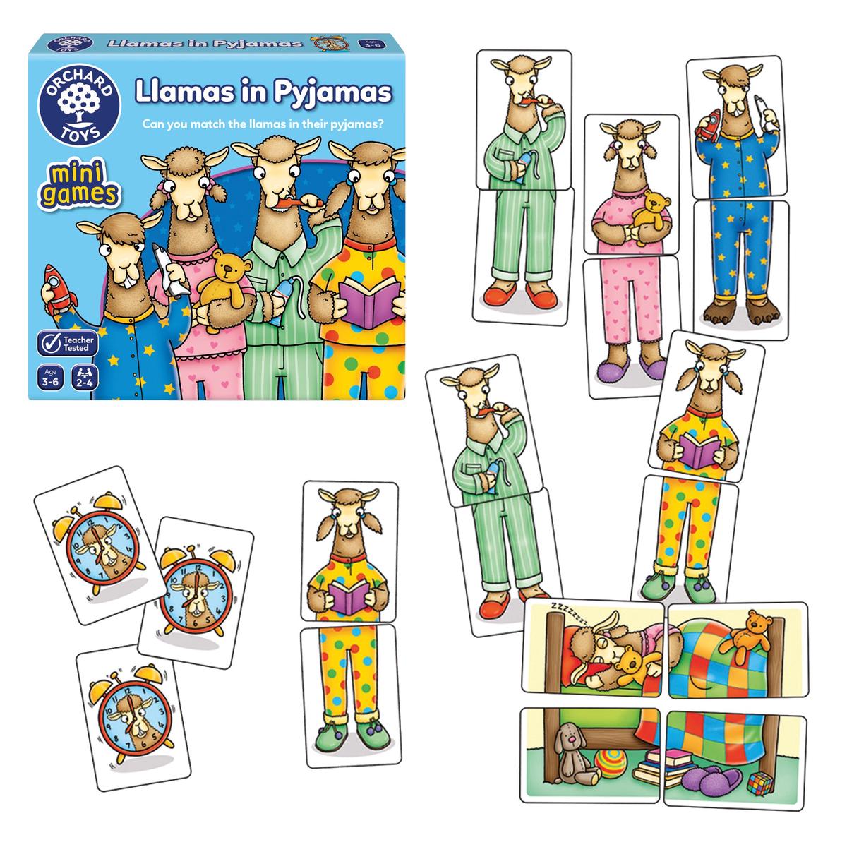 Orchard Toys Llamas in Pyjamas Mini Matching Game