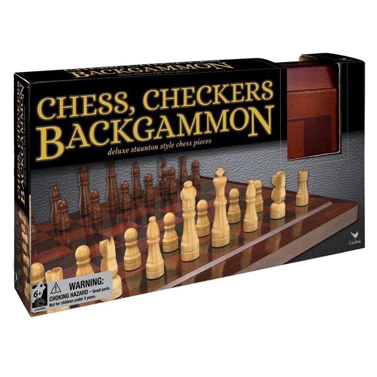 Classic Games Deluxe Backgammon, Chess & Checkers