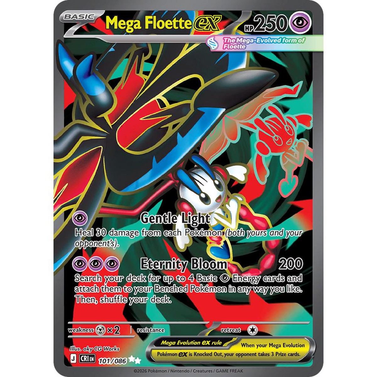 Mega Floette ex CRI 101086 - Holo