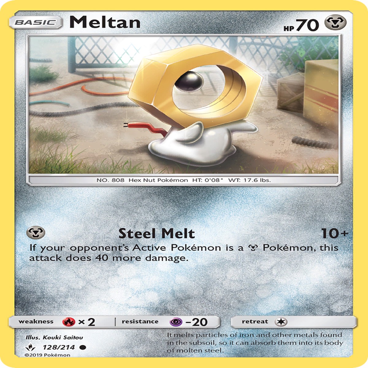 Meltan 128214 - Unbroken Bonds Reverse Holofoil