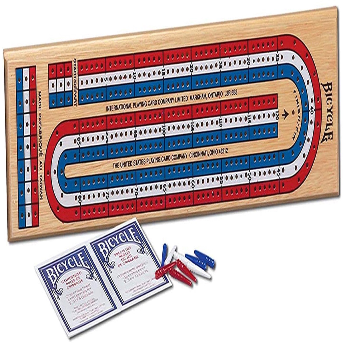 3-Track Cribbage Board