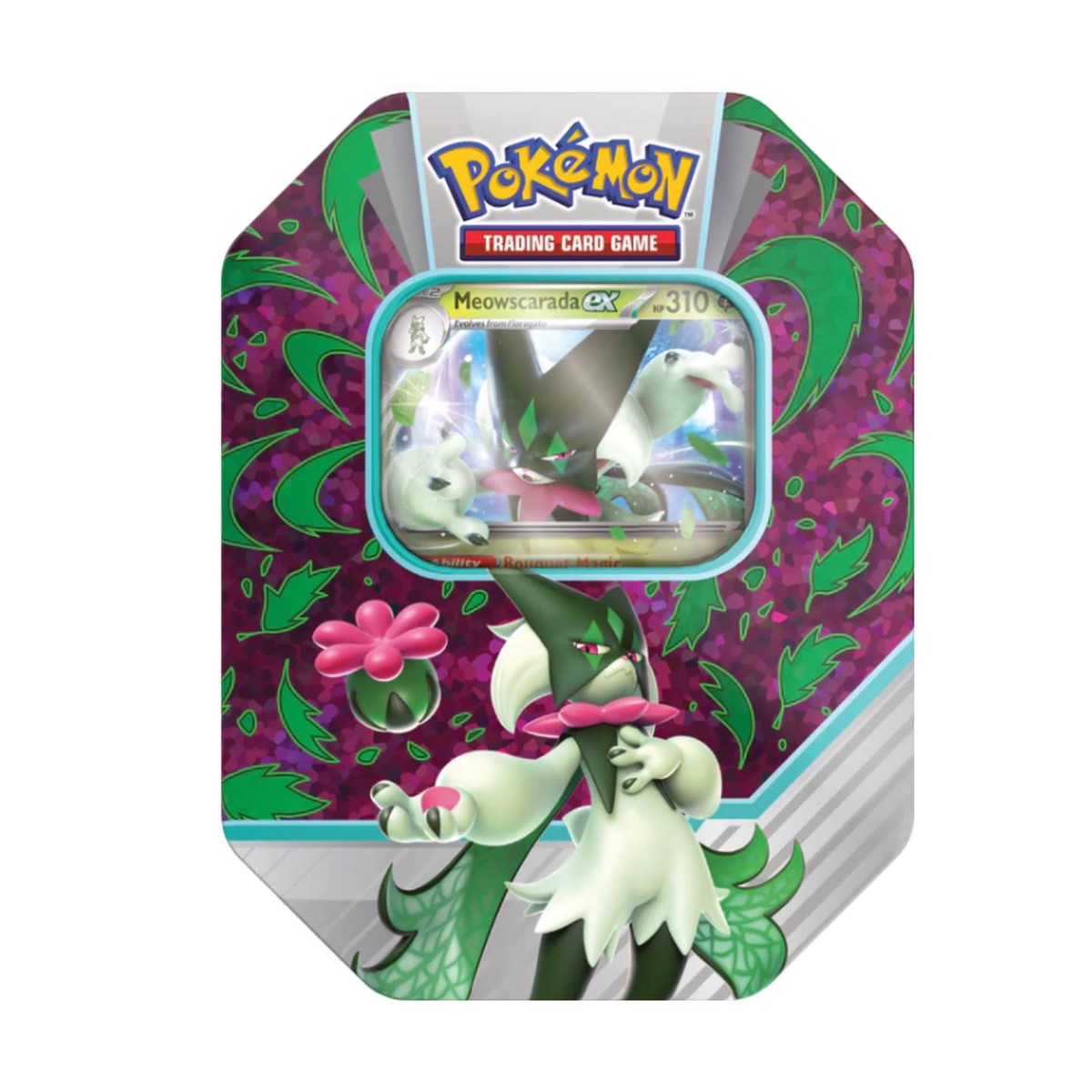 Pokemon Paldea Partners Tin - Meowscarada Ex