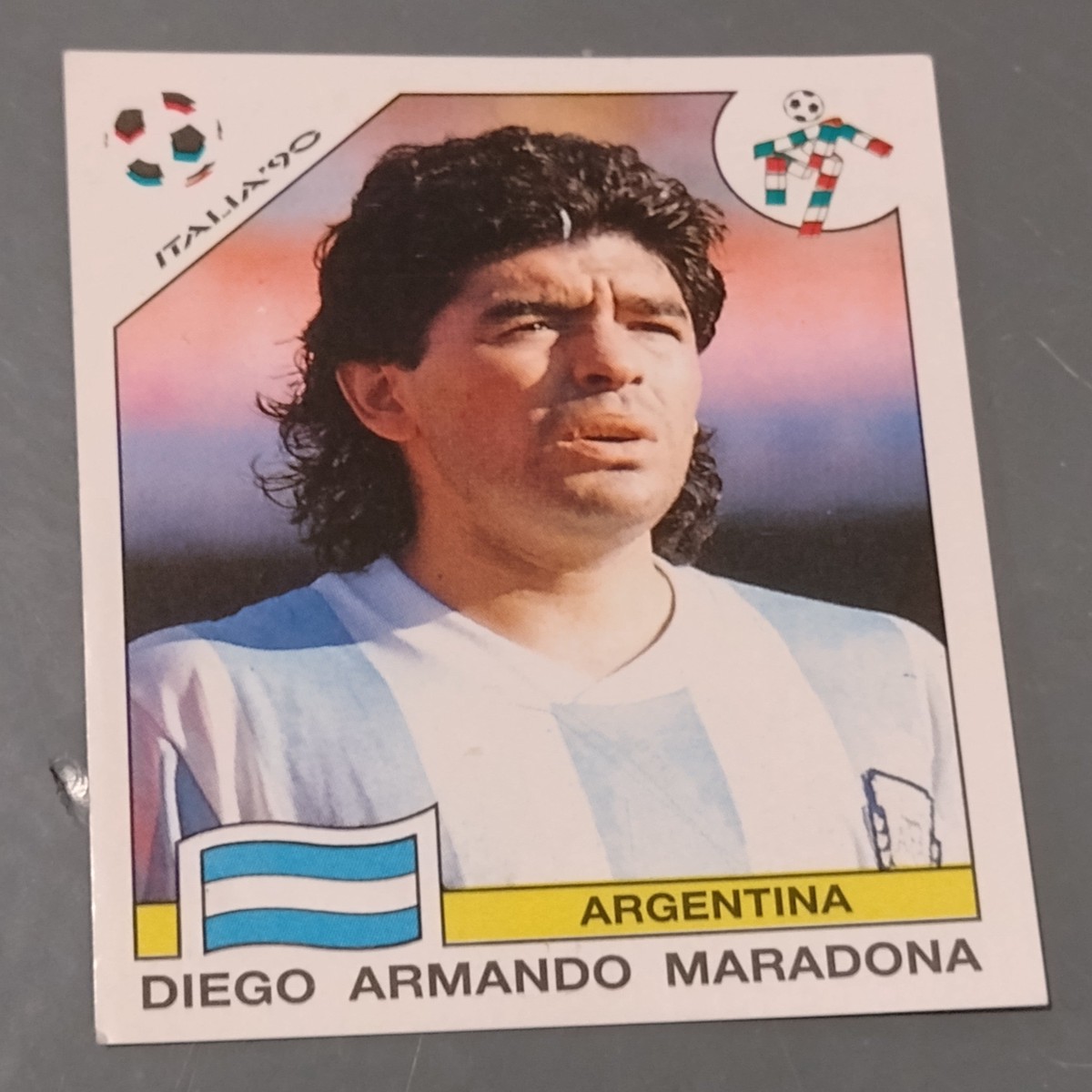 1990 Panini World Cup Italia 90 Diego Maradona #128 Sticker