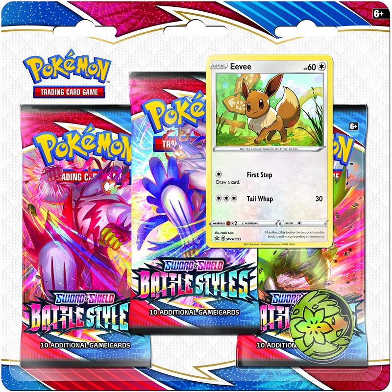 [POKEMON TCG] SWORD & SHIELD BATTLE STYLES BLISTER PACK WITH 3 BOOSTER PACKS [RANDOM]