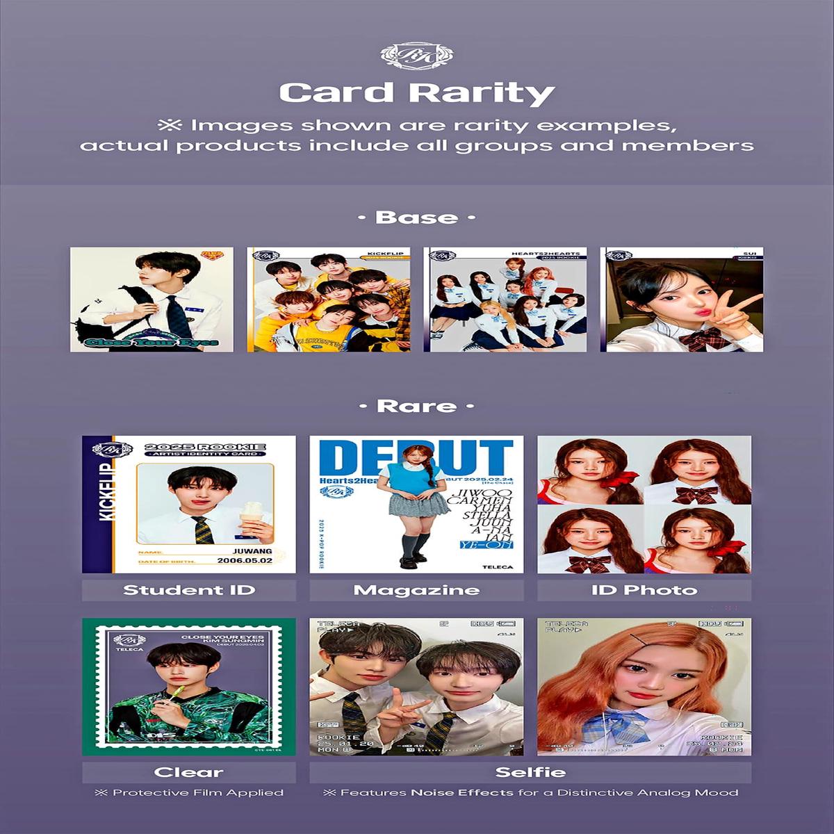 $1.00 KPOP Singles & Group Trading Card Base Single (1 Picked at Random, May Not Be Pictured)
