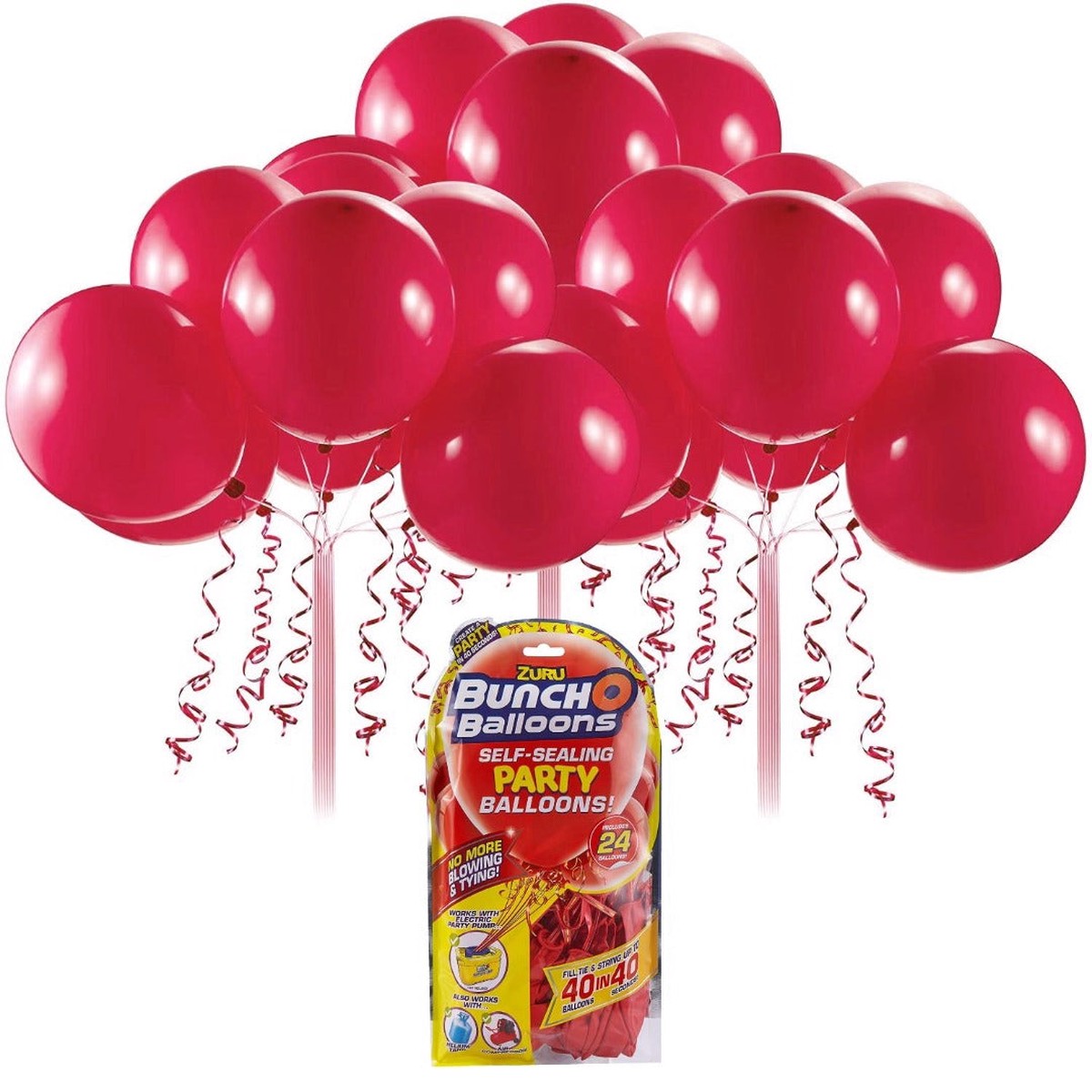 Zuru Bunch O Balloons Party Balloons 24 Pack - Red