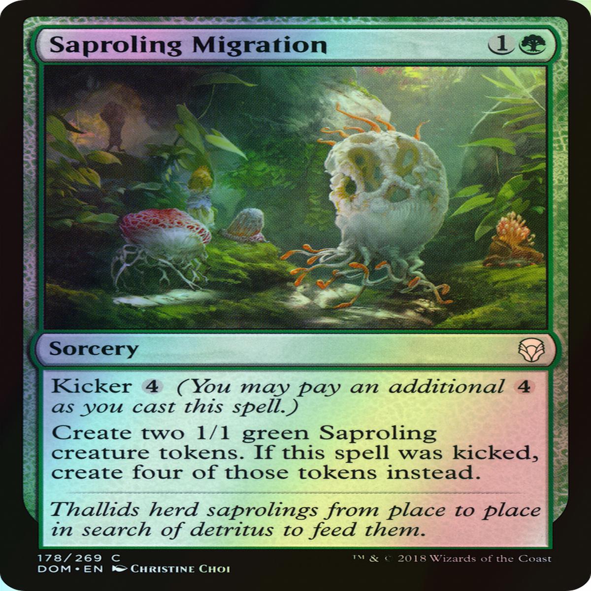 Saproling Migration (Dom) 178 EnF SO ModeratelyPlayed