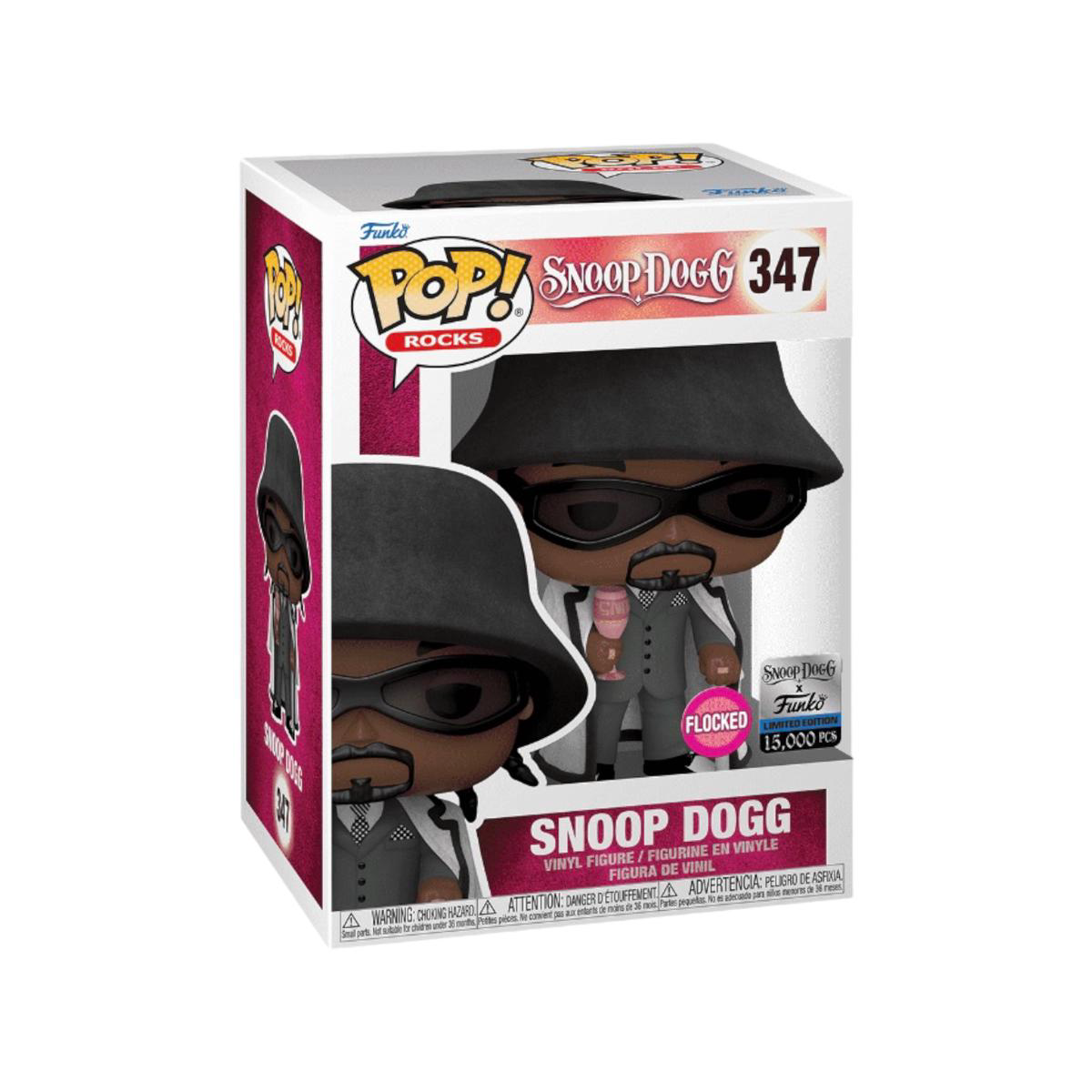 Snoop Dogg 347 (Flocked) Funko Pop 8211 Rocks 8211 Snoop Dogg x Funko Exclusive LE15000 Pcs