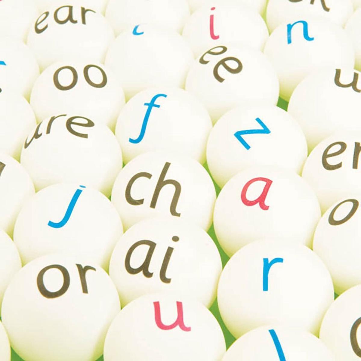 Letters Sounds Phonics Ping Pong Balls
