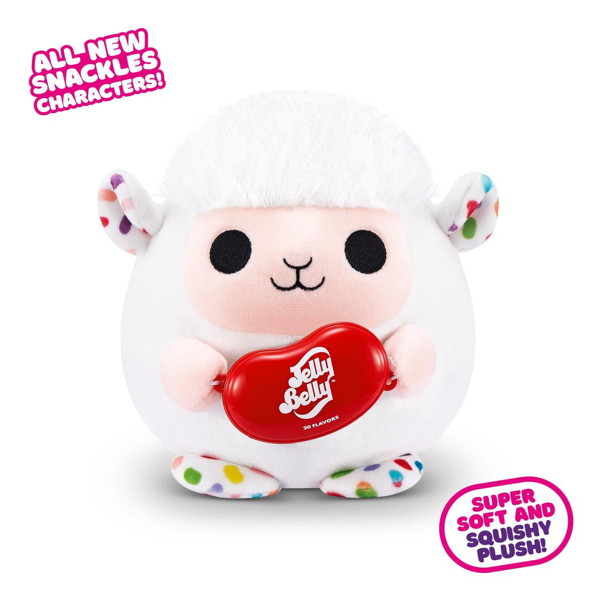Snackles Super Sized 14 inch Squishy plush Lamb 038 Jelly Belly