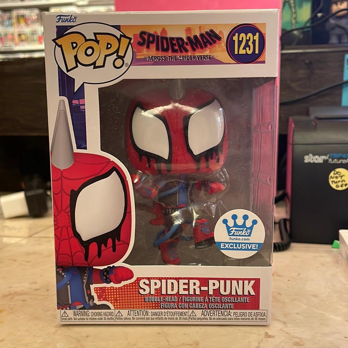 Spider-Punk 1231 Exclusive marvel Funko pop vinyl Figure