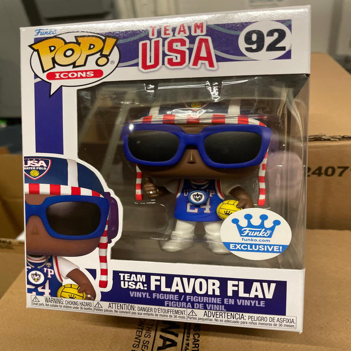 Team USA Flavor Flav 92- Funko Pop Vinyl Figure (Sports)