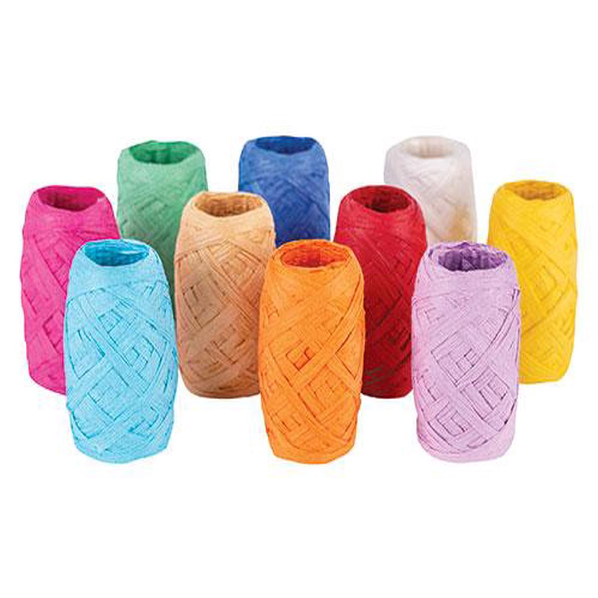 Paper Rafia Assorted Colours (10)