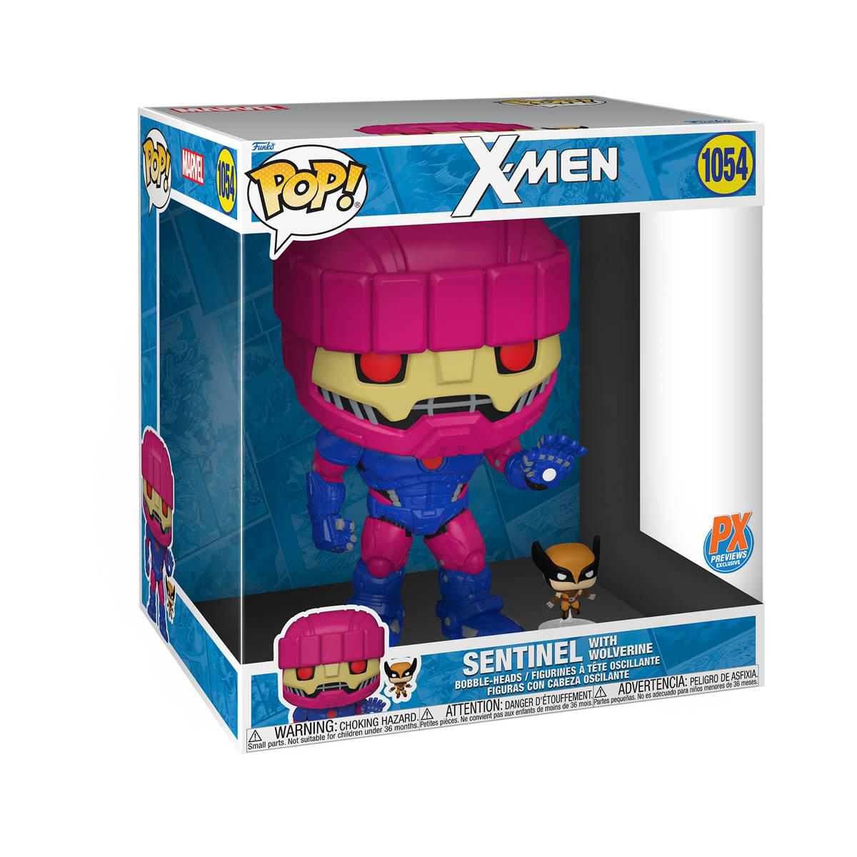 Marvel 8211 Sentinel with Wolverine 1054 8211 Exclusive 10-inch Funko Pop Vinyl Figure