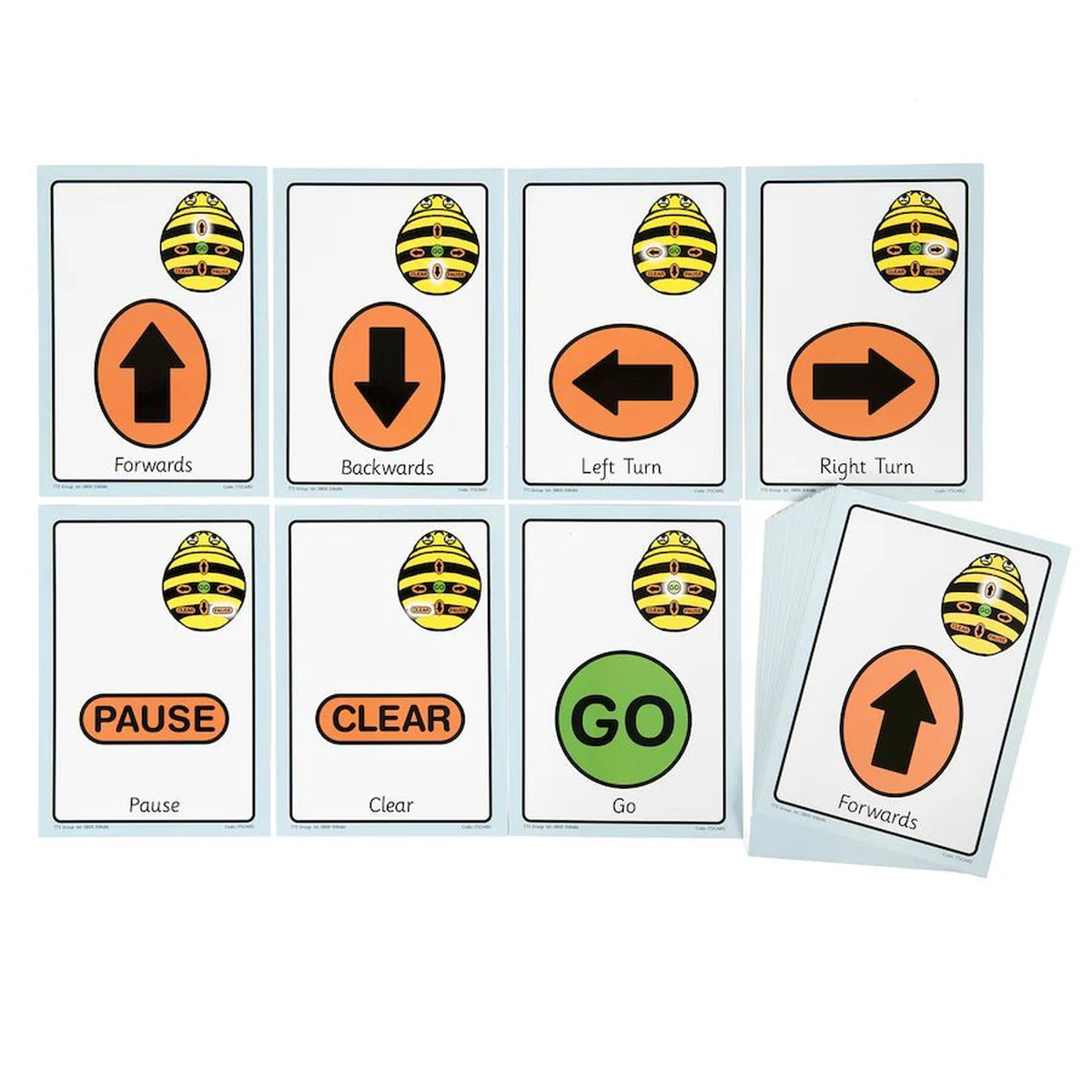 A5 Bee Bot Cards