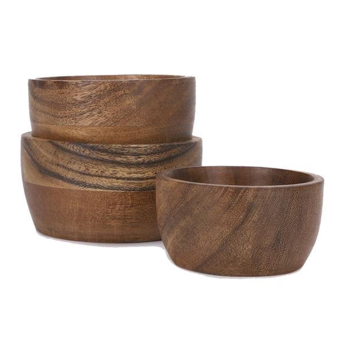 Acacia Wood Sorting Bowls