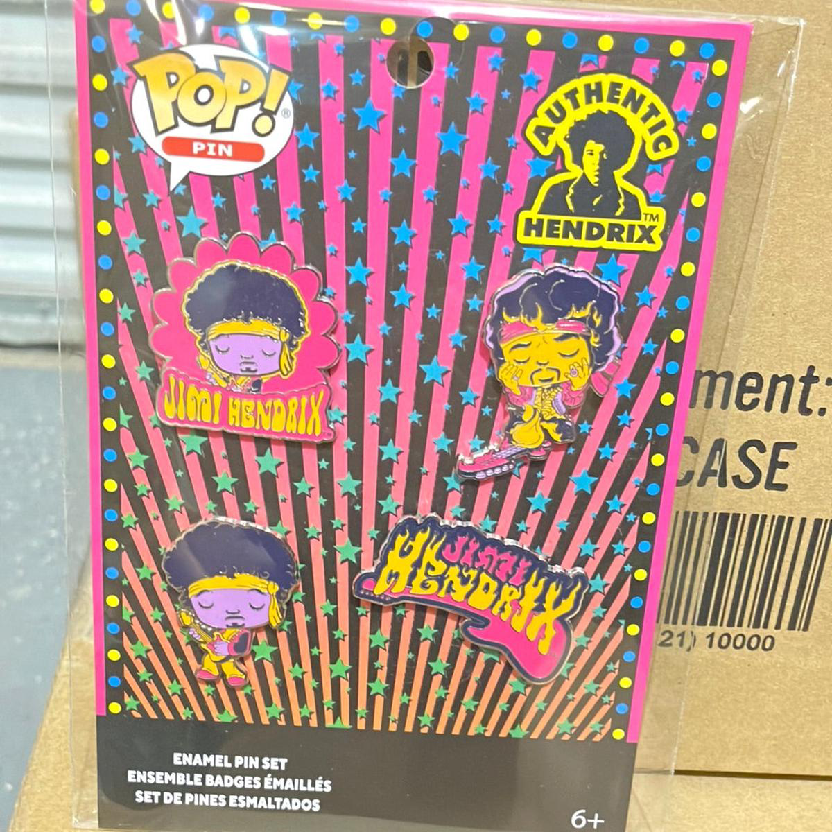 Jimi Hendrix Enamel Pin Set 8211 FUNKO set of 4