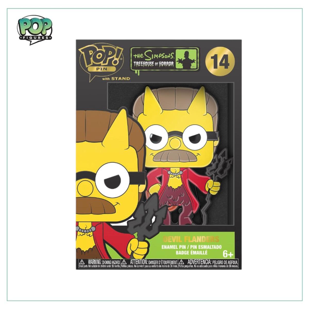 Devil Flanders 14 Funko Enamel Pop Pin 8211 The Simpsons 8211 Treehouse of Horror