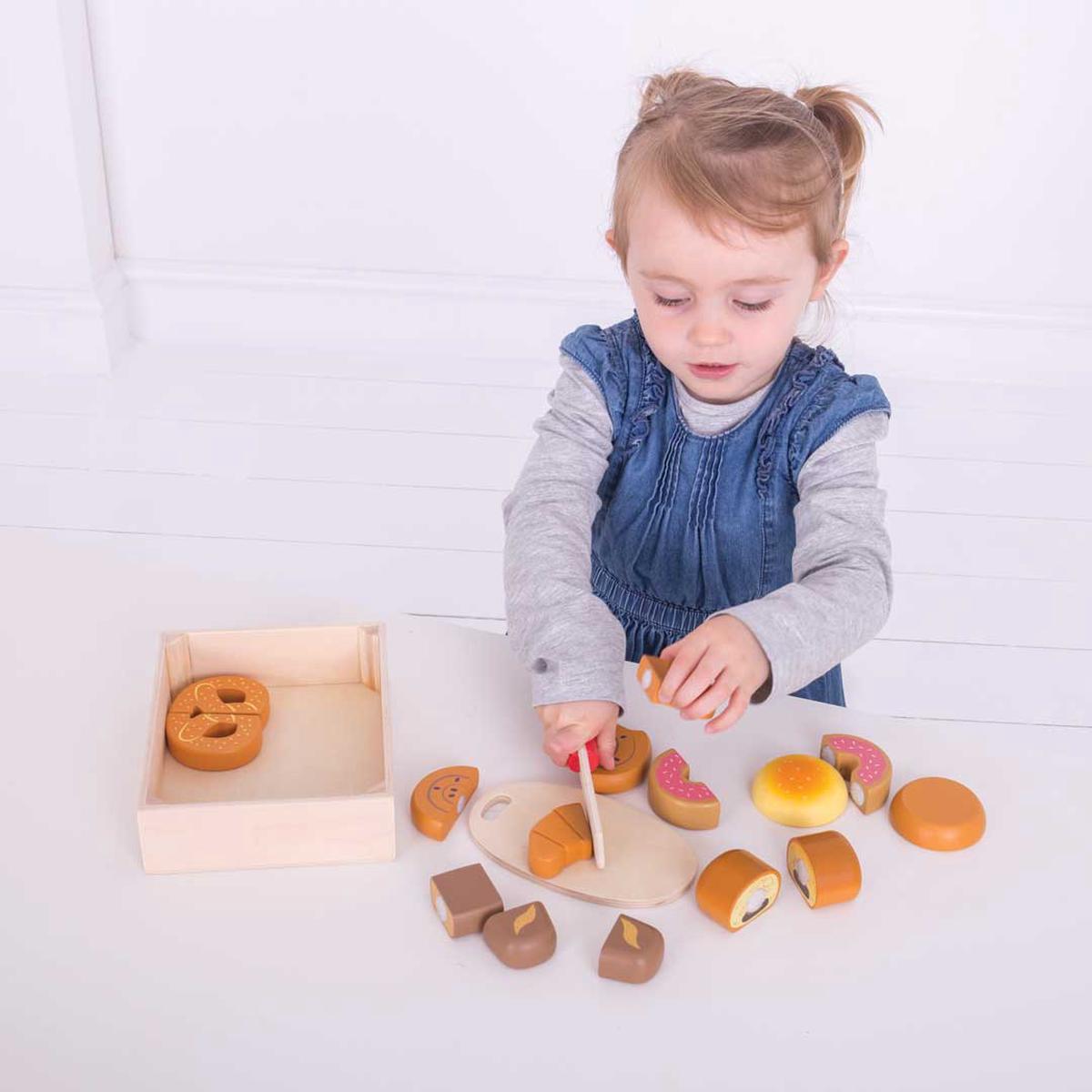 Cutting Bread Pastries