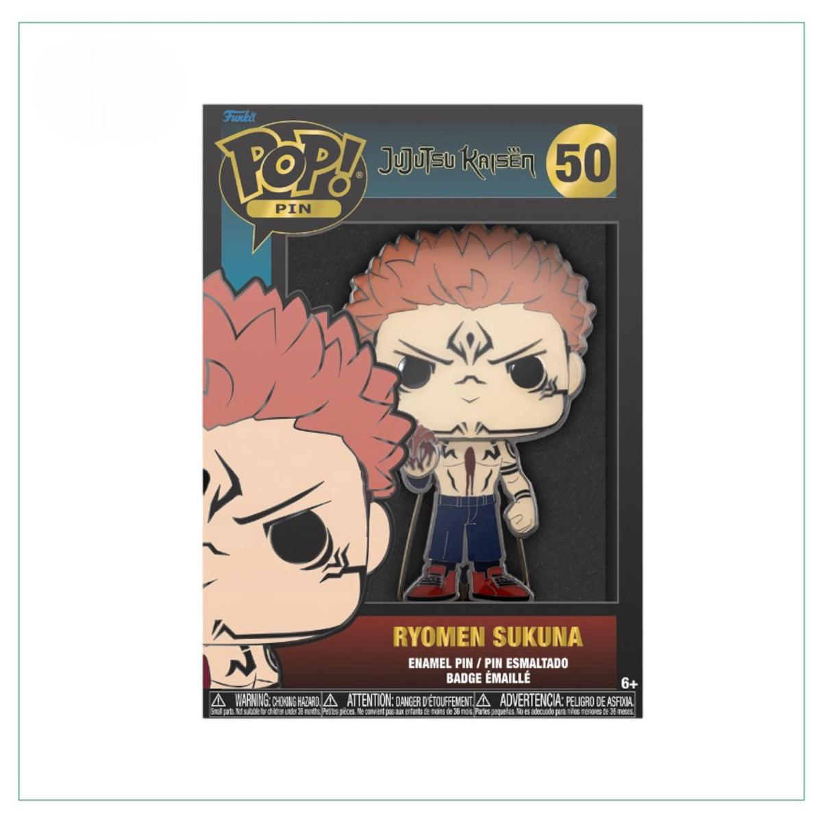 Ryomen Sukuna 50 Funko Enamel Pop Pin 8211 Jujutsu Kaisen
