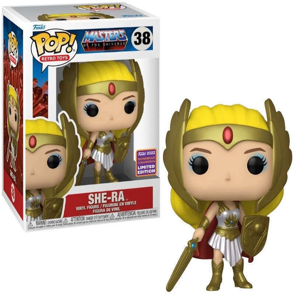 (Box Damage) Funko Pop Masters of the Universe She-Ra Metallic Wondrous Convention Exclusive 38