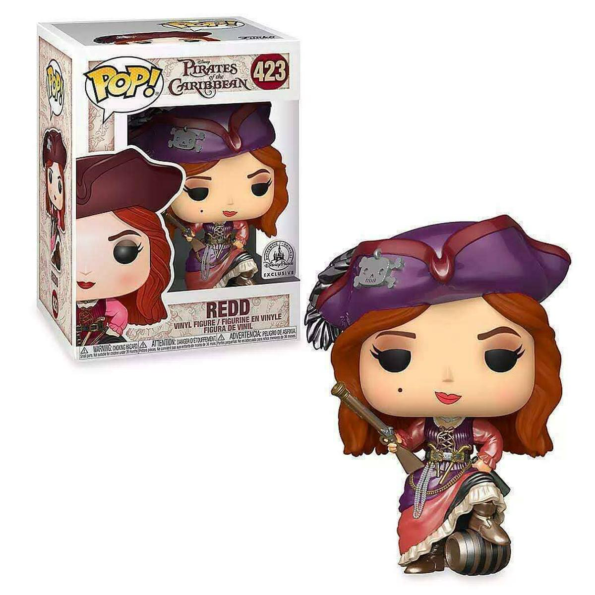 (Box Damage) Pirates of the Caribbean Redd Metallic Exclusive Funko Pop 423