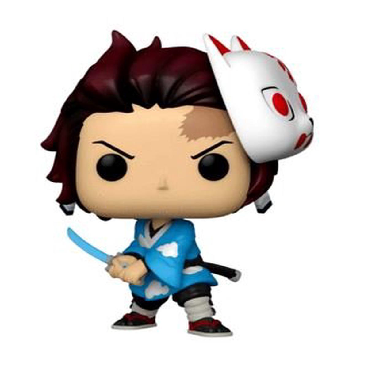 (Box Damage) Funko Pop Demon Slayer Tanjiro Kamado (with Mask) Exclusive 867 (Special Edition Sticker)