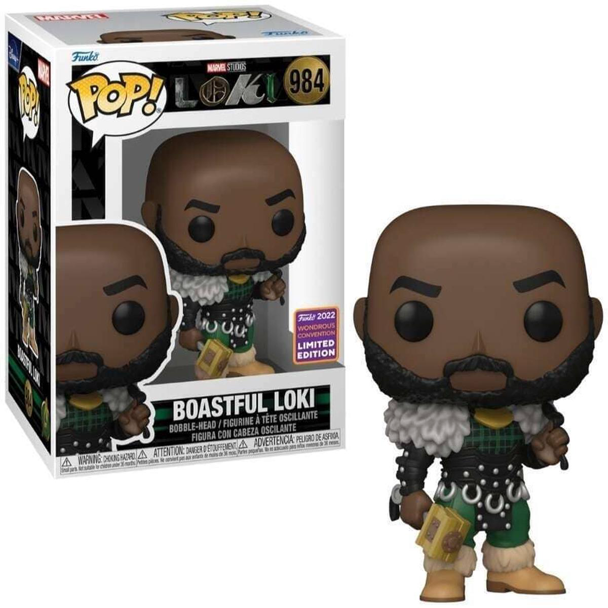 (Box Damage) Funko Pop Marvel Loki Boastful Loki Wondrous Convention Exclusive 984