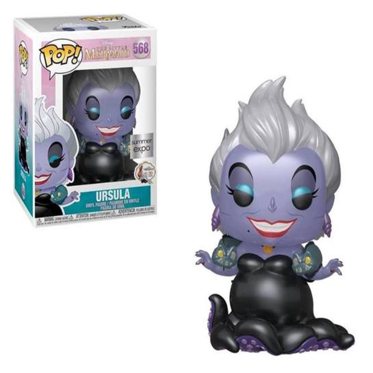 Funko Pop The Little Mermaid Metallic Ursula with Eels Summer Expo Exclusive 568