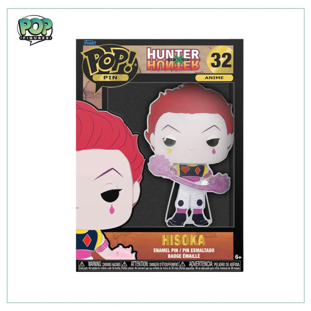 Hisoka 32 Funko Pop Pin 8211 HUNTERxHUNTER