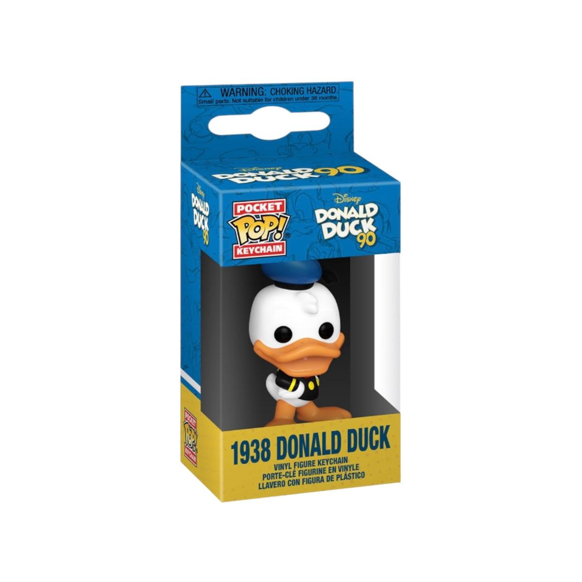 1938 Donald Duck Pocket Pop Keychain 8211 90th Anniversary