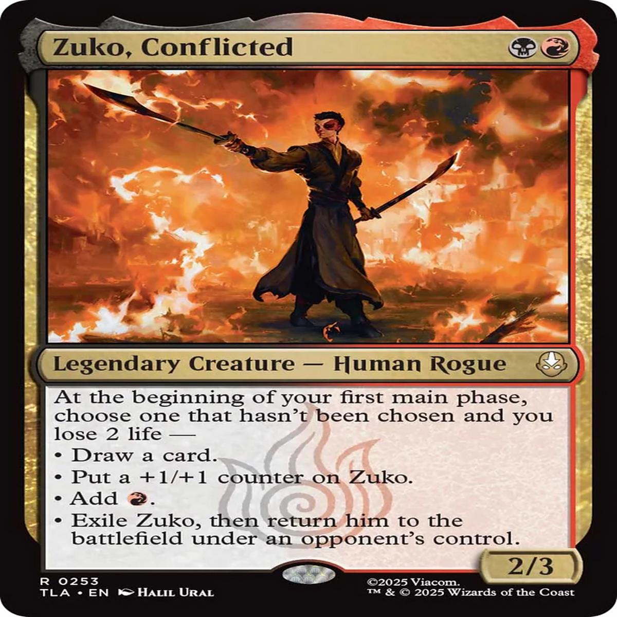 Zuko Conflicted (Tla) 253 EnN NearMint