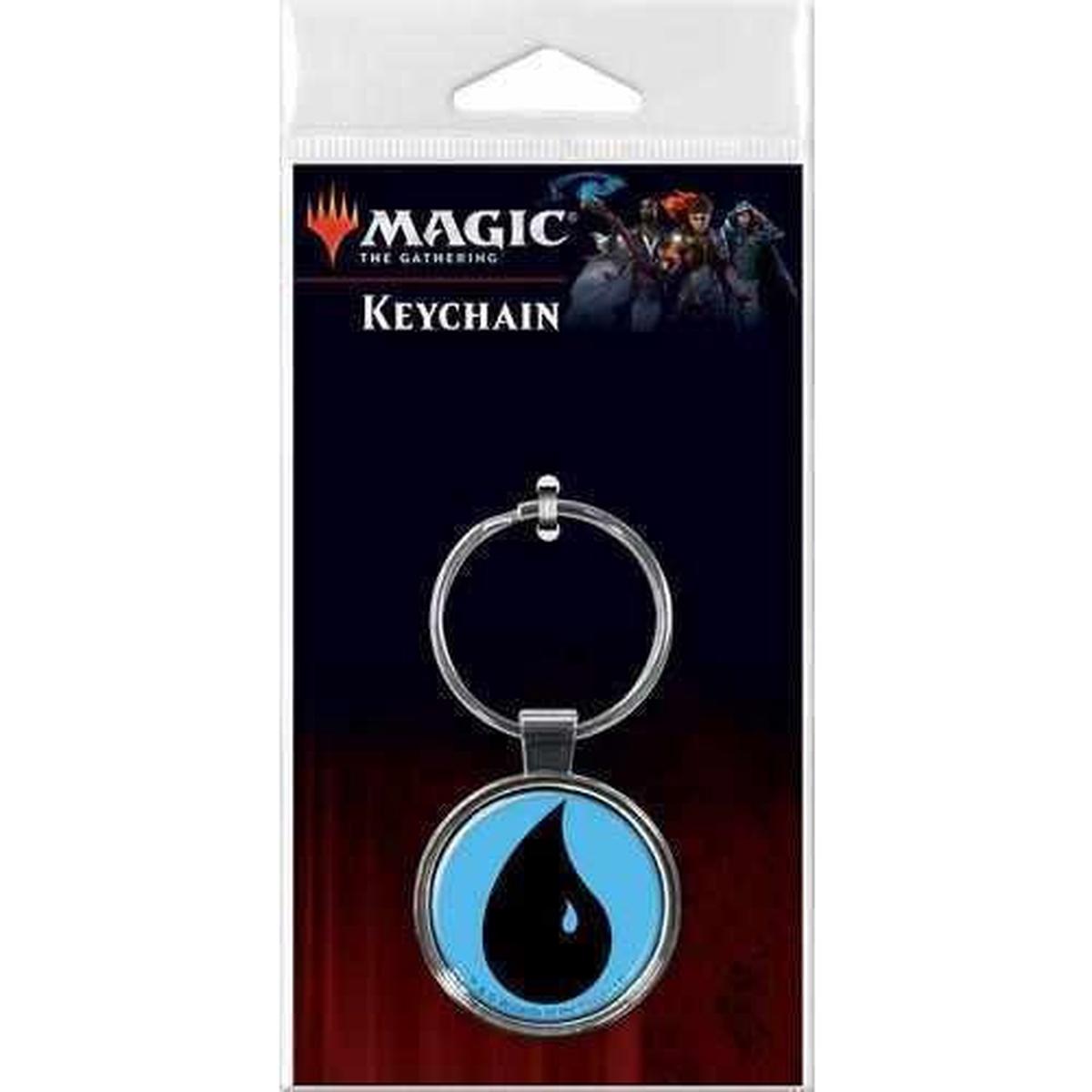Keychain: Magic Blue Mana Symbol