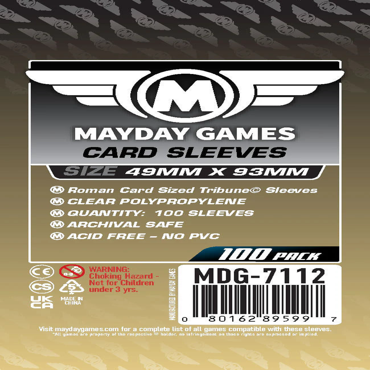 MayDay 49X93mm Sleeves