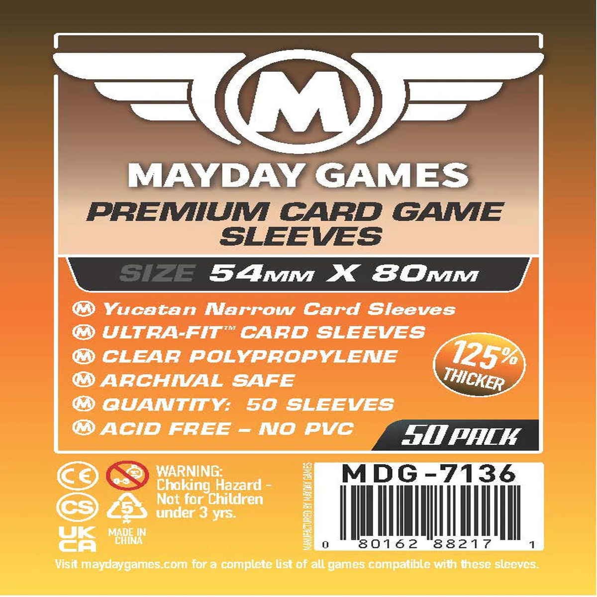 MayDay Premium 54x80mm Sleeves