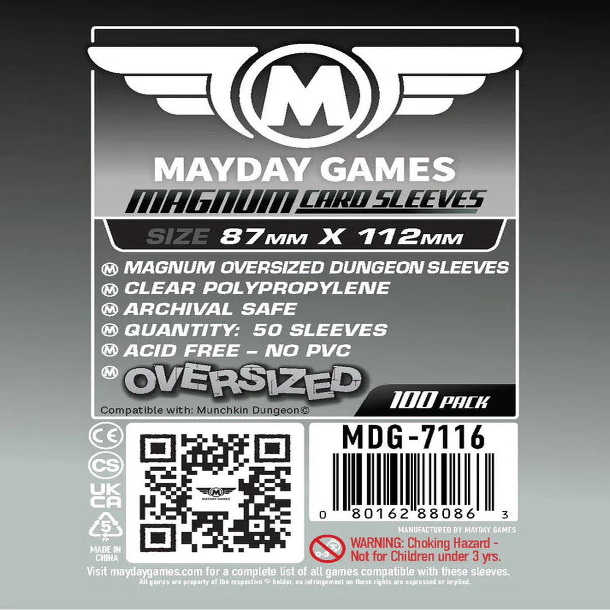 MayDay Magnum 87x112mm Sleeves