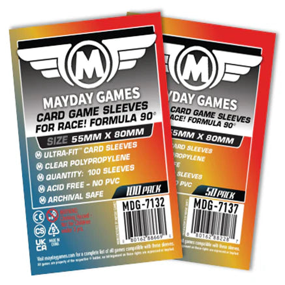 MayDay Race 55x80mm Sleeves