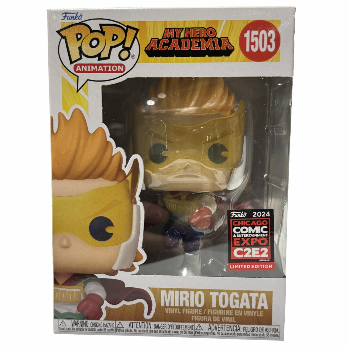 Funko Pop My Hero Academia Mirio Togata C2E2 (Official Sticker) Exclusive 1503